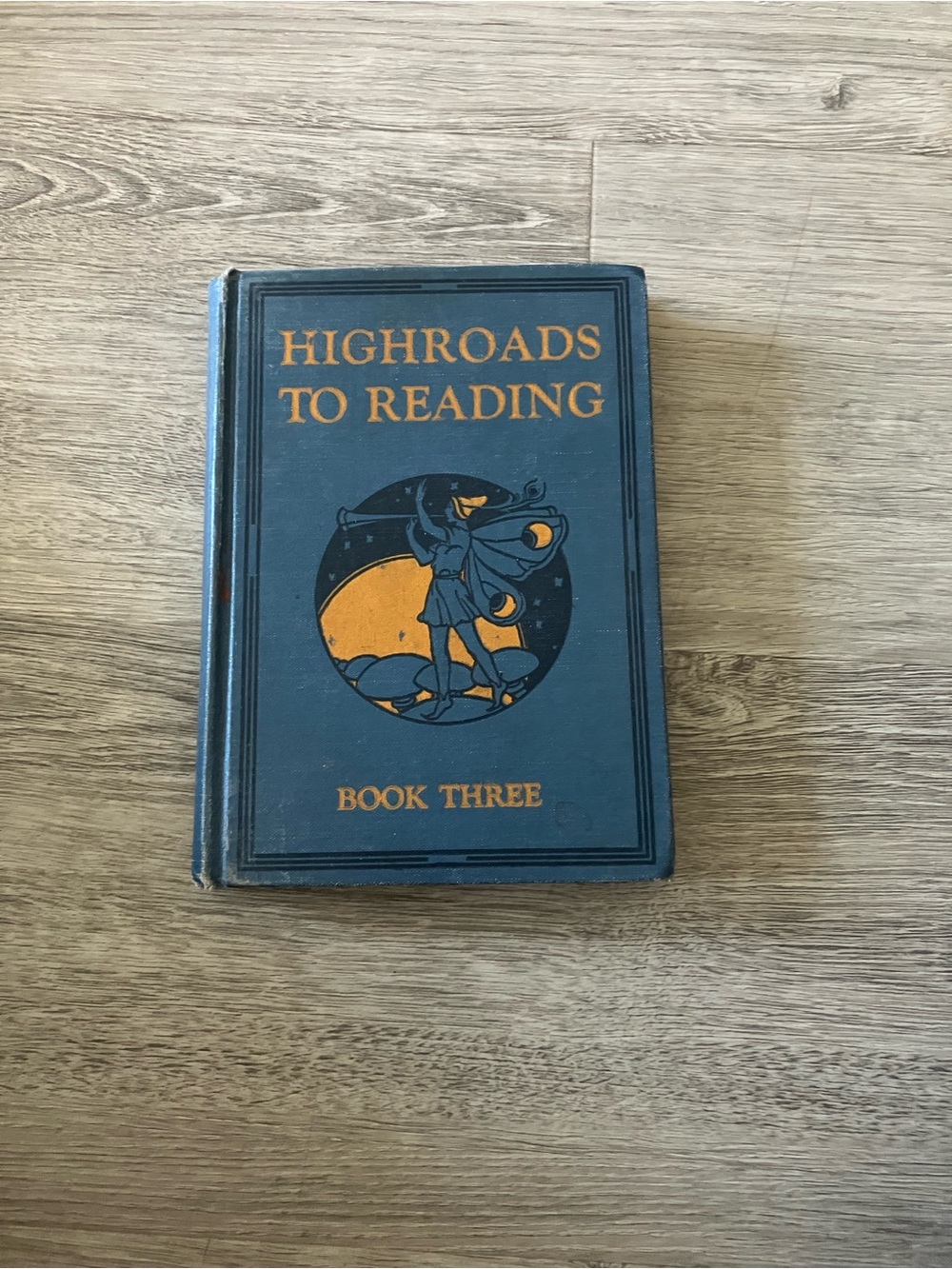 3/$15 Highroads to Reading Book Three - Navy Blue & Orange Hardcover